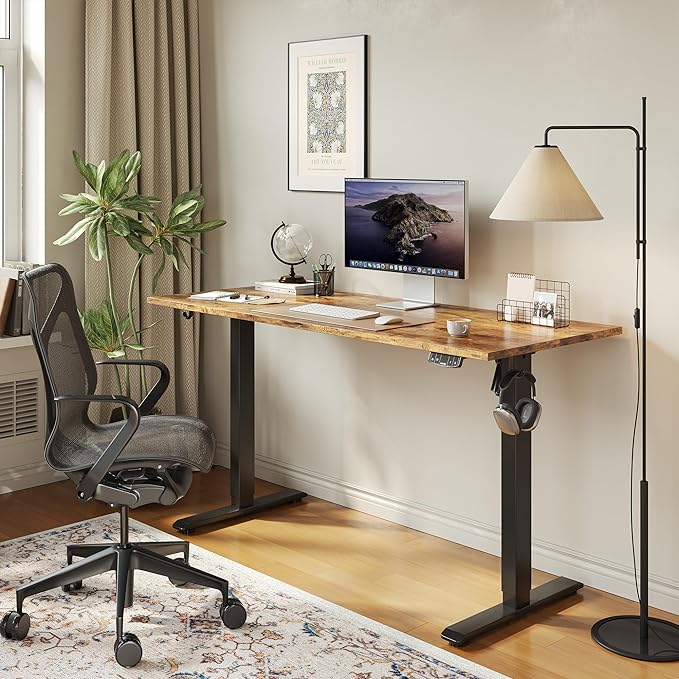 Agilestic Electric Standing Desk, 63 x 24 Inches Height Adjustable Desk - Image 2