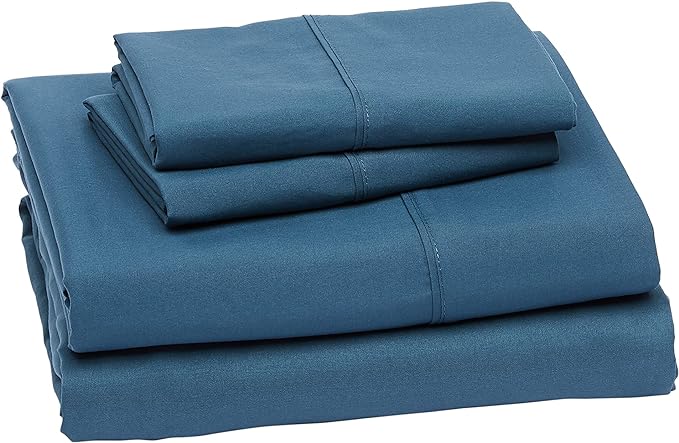 Amazon Basics Lightweight Breathable Super Soft Microfiber 4-Piece Bed Sheet Set - Image 2
