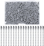 Lemonkey 100Pcs Ball Beads Chains Bulk, 4 Inch Dog Tag Metal Small Chains by Lemonkey