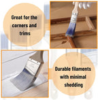 Bates Angle Paint Brushes, 6 Pack - Image 5