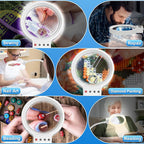 30X 10X Magnifying Glass with Light and Stand, 72 LED 3 Color Modes Stepless - Image 8