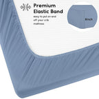 Yoofoss Baby Crib Sheets for Boys Girls, Fitted Crib Sheet 2 Pack for Standard - Image 3