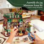 Book Nook, Beer Shop DIY Miniature House Kit - Image 6