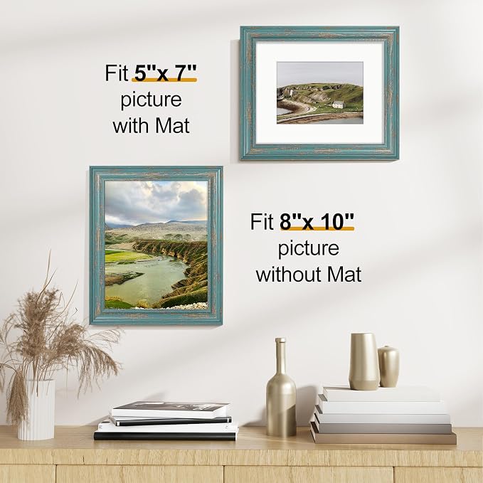 Vittanly 8x10 Picture Frames Set of 2, Ornate Vintage Photo Frame - Image 3