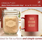 ORACAL 631 Matte Dark Beige Vinyl Durable Roll Easy to Weed Permanent Adhesive - Image 2
