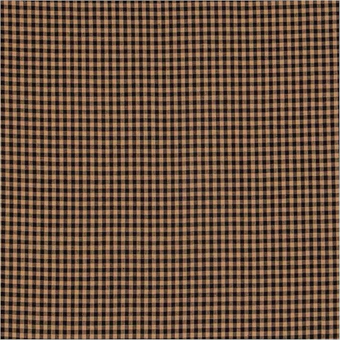 Hobby Lobby Black & Tan Homespun Check Cotton Fabric, 2 Yards | Precut Fabric by HobbyLobby