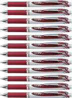 Pentel EnerGel RTX Retractable Liquid Gel Ink Pen, Medium line, Burgundy Ink by PentelofAmerica