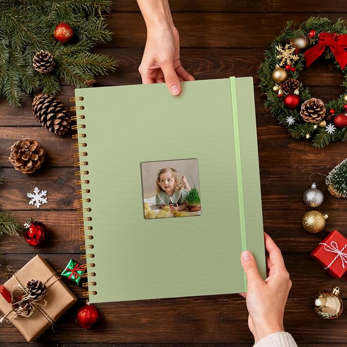 8.5x11 Inch Scrapbook Photo Album, Linen Cover DIY Scrapbooks - Image 8