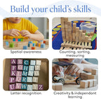 DIY Wooden Cubes 5/8-inch, Unfinished Wood Blocks - Image 6