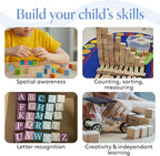 DIY Wooden Cubes 1/2-inch, Unfinished Wood Blocks - Image 6