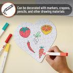 Mr. Pen- Blank Puzzle, 10 Pack | 48-Piece Rectangle & 75-Piece Heart Shaped All - Image 4