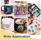 WRAPXPERT Holographic Permanent Vinyl Adhesive 35 Sheets Bundle-24 Vinyl Sheets - Image 7