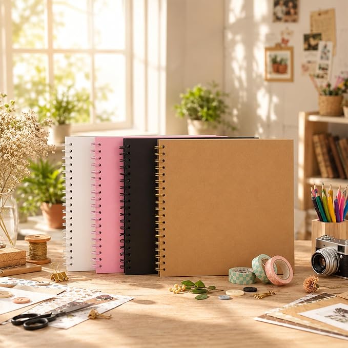 DIY Scrapbook Album 10x10 Inch 40 Pages, Hardcover Kraft Paper | Photo Book - Image 8