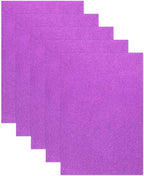 MECCANIXITY 5 Sheets Purple Shiny Foam Sheets, 8 Inch x 12 Inch Sparkle EVA by MECCANIXITY