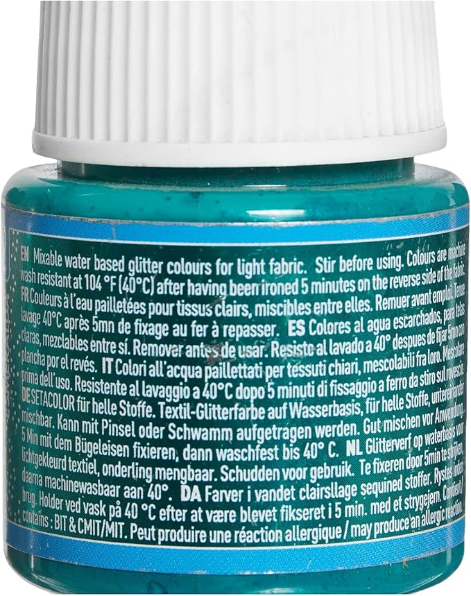 Pebeo Light Fabrics Glitter Setacolor Fabric Paint - Image 4