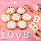13000Pcs Flatback Pearls for Crafting, Bedazzling Bead for DIY Crafts Clothing - Image 3