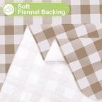 Smiry Square Table Cloth, Waterproof Vinyl Tablecloth - Image 4