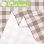 Smiry Rectangle Table Cloth, Waterproof Vinyl Tablecloth - Image 4