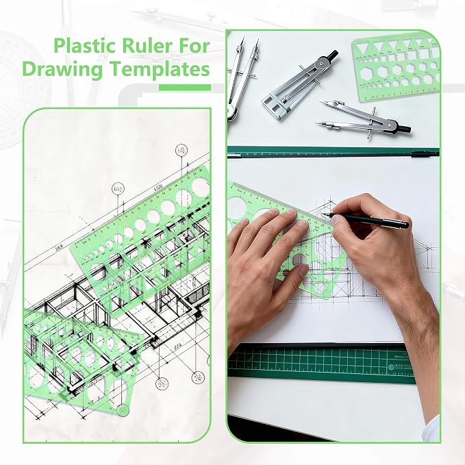3PCS Circle Template，Plastic Circle Stencils, Geometric Circle Template - Image 6