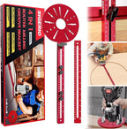 Router Circle Cutting Jig for Full-Size & Mid-Size Routers – 4 in 1 Adjustable by Sigerio