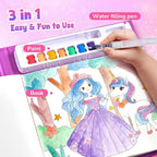 JoyCat Paint with Water Coloring Books & Shimmer Art | Princess Art & Craft - Image 2