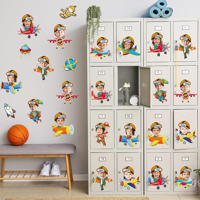 60pcs Pilot Airplane Cutouts Aircraft Bulletin Board Decorations Adventure - Image 6