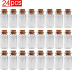 Super Z Outlet Mini Clear Glass Jars Bottles - Image 2