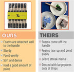 Bates- Foam Paint Brushes, 1 Inch, 50 Pack, Wooden Handle, Sponge Brushes - Image 5