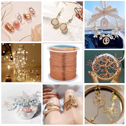 328 Feet Tarnish Resistant Copper Wires 26 Gauge Jewelry Craft Wires Beading - Image 3