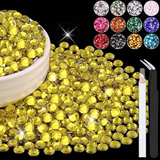 4000PCS 5mm Resin Rhinestones Bulk by BELLEBOOST