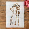 TIAMECH A4 Reusable Mum and Son Giraffe Stencil by TIAMECH