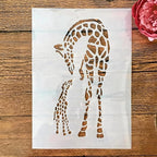 TIAMECH A4 Reusable Mum and Son Giraffe Stencil by TIAMECH