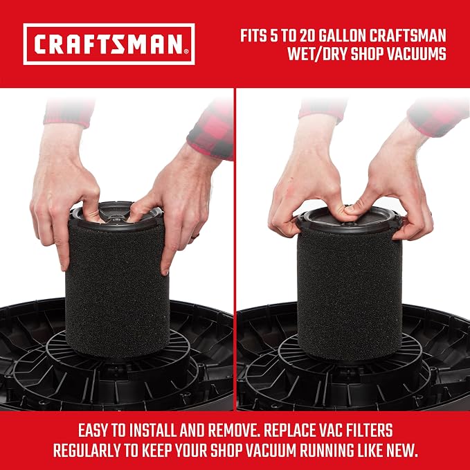 CRAFTSMAN CMXZVBE38773 Genuine 5-20 Gal. Wet Application Wet Dry Vac Filter | - Image 3
