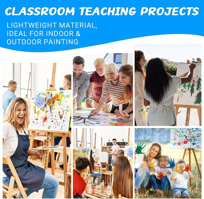 ESRICH Large Canvas for Painting, 10 Pack Square Canvas Boards for Painting - Image 8