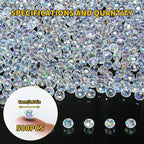 500 Pcs 6mm Round Crystal Glass Beads - Image 2