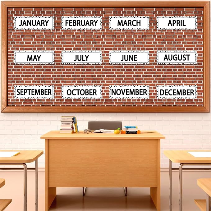 Qyeahkj Red Brick Bulletin Board Paper Roll Fireplace Bulletin Board Background - Image 3