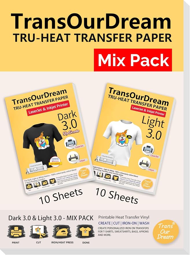 TransOurDream Iron on Heat Transfer Paper by TransOurDream