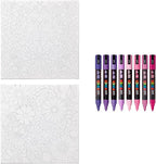 POSCA Canvas Paint by Number Kit, Lilac Dream - Image 3