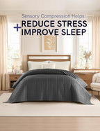 YnM Cooling Weighted Blanket for Adults, 10lbs Heavy Bed Throw for One Person - Image 3
