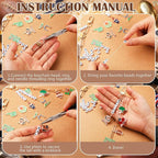 CraftyDream 558 Pcs Football Keychains Making Kit Football Charms DIY Key Chain - Image 3