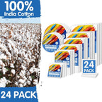FIXSMITH 24 Pack Stretched Canvases, Round Canvas 12x12, 100% Cotton, Primed - Image 3
