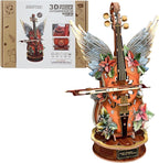 3D Puzzles for Adults, Wooden Model Kits-Music Box, DIY Mechanical Musical by Lilcubics