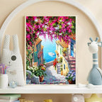 WUDWL Diamond Art Kits for Adults Beginner, Seaside Town DIY Modern Diamond - Image 2