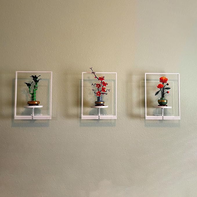 Picture Frame Wall Planters Set of 3, Modern Metal Hanging Shelves - Image 9