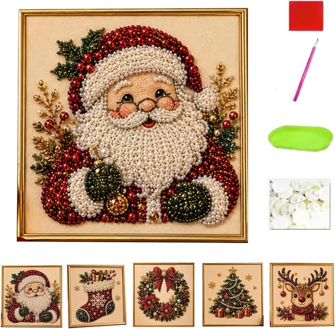 Oanruyan Christmas Pearl Diamond Painting Art Kit by Oanruyan