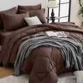 HEVUMYI Brown Twin-XL Comforter Set by HEVUMYI