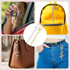 Hzopcw 20pcs Keychain Making Kit, Key Ring Swivel Snap Hook Chains, Alloy - Image 3