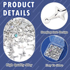 Craftdady Tibetan Style Antique Silver Alloy Pendants Cute Metal Dangle Charms - Image 3