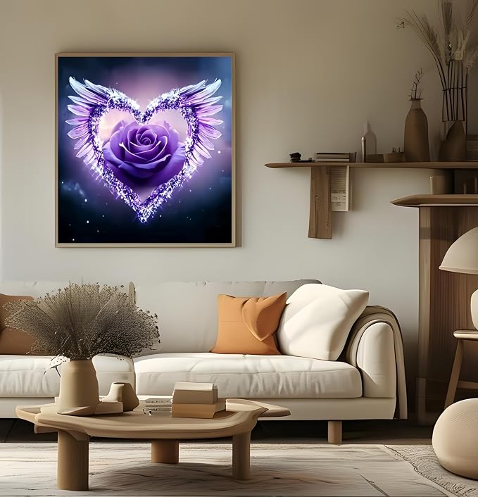 GXGLLPZBY Diamond Art Kits for Beginners, Dream Heart Flower Diamond Painting - Image 2