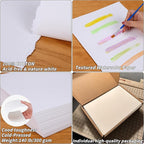150 Sheets 100% Cotton Watercolor Paper Bulk -140LB/300GSM Art Paper-8.5 x 11 - Image 3